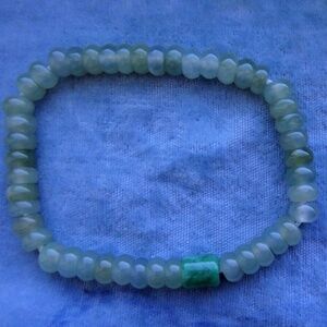 Natural Genuine A Jadeite Jade Icy Green Bangle Bracelet